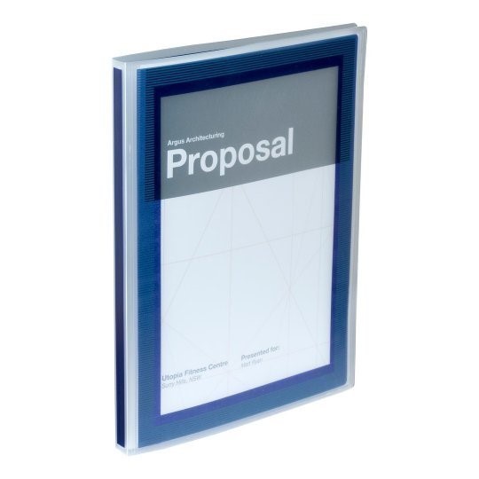Avery Display Book Flexi View 24 Pockets A4 Blue