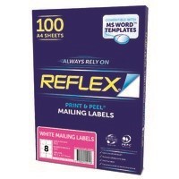 Rediform Mailing 24 Labels 64x339mm Orange 100 Box
