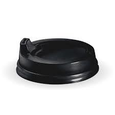 Biopak Sipper Lid 6to12oz 80mm Black Pk50 20 per Carton