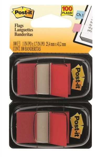 Post It Flags 680RD2 Red 2 Pack