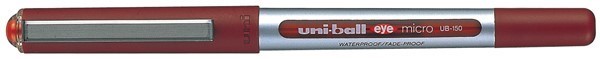 Uniball UB150 Eye Rollerball Micro Red Each 12 per Box