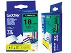 Brother TZe741 Labelling Tape Black on Green 18mm