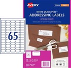 Avery J8651 Inkjet Labels White Address 65UP White 25 Pack