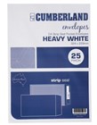 Cumberland Strip Seal Envelope C4 100gsm White 25 Pack