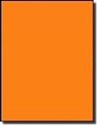 Custom Label 1Up Fluro Orange 100 Pack
