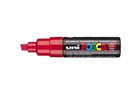 Uni Posca Marker Chisel Tip Point 8mm Red