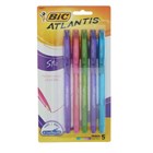 Bic Coloured Pen Stic Atlantis Assorted 5 Pack