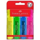 Faber Highlighters Assorted Fluoro 4 Pack