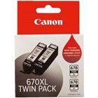 Canon PGI670XLBK Ink Tank Twin Pack Black