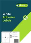Celcast Labels 4UP 991x139mm White 100 Box