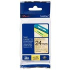 Brother Labelling Tape 24mmx8m Black on Glitter Gold