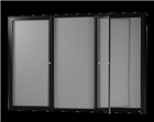 VisionChart Be Noticed 3 Hinged Door Silver 1830x915mm