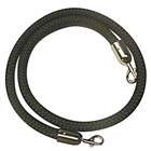 VisionChart Braided Barrier Rope Chrome Snap Ends 15m Black