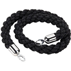 VisionChart Braided Barrier Rope Velour Ends 15m Black