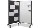 VisionChart Glassboard Room Divider Communicate Grey
