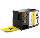Dymo XTL All Purpose Label Vinyl Black on Yellow 41mm Each