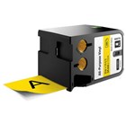 Dymo XTL All Purpose Label Vinyl Black on Yellow 54mm Each
