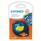 Dymo LetraTag Labeller Tape Plastic Yellow 12 x 4m Each