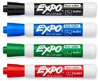 Expo Whiteboard Marker Bullet Tip Business Colors 4 Box