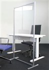Protection Screen Clear 1600H800Wmm  Straight Wave Free Standing