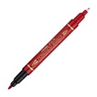 Pentel N75WB Red TwinTip Permanent Marker Bullet Point Box 12