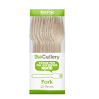Biopak BioCutlery Wooden Fork 16cm FSC 10 Pack 20 per Carton