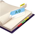 3L Index Tabs Double Sided 12x40mm White 10 Pack