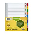 Marbig Reinforced 1 to 10 Tab Extra Wide Assorted