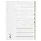 Marbig Dividers 1 to 10 Tab PP A4 Grey