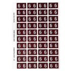 Avery Colour Coding Labels 6 Side Tab Brown 240 Pack