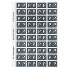 Avery Colour Coding Labels P Side Tab Grey 200 Pack