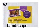 Marbig Sheet Protectors Landscape A3 Clear 100 Box