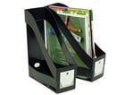 Marbig Magazine Rack Stacking Black