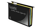 Crystalfile Suspension Files Extra Wide Black 10 Box