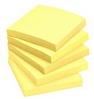 Economy Stick on Notes Yellow 76 x 76mm Pk12