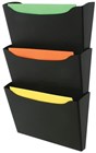 Marbig Enviro 3 Wall Pocket Black