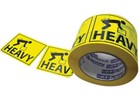 Stylus Packaging Labels Heavy 75mmx50m Yellow Roll