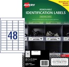 Avery L4778REV Labels Removable Heavy Duty White 20 Pack