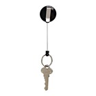 Rexel Key Holder Retractable Nylon Cord Mini Black