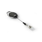 Durable Badge Reel Retractable Oval Black 10 Box