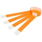 Rexel Tyvek Wrist Band Fluro Orange Pk100
