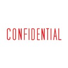 Shiny Stamp Pre Inked CONFIDENTIAL Red