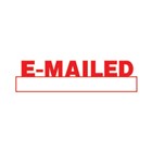 Shiny Stamp SEN9262 Pre Inked Emailed with Date Red