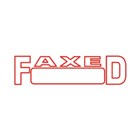 Shiny Stamp SEN2042 Pre Inked Faxed Outline with Date Red