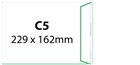 Aspire Envelopes Zip Seal C5 White 500 Box