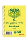 Spirax 813 Notebook 100 Pages Recycled A6 5 per Pack