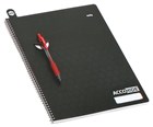Marbig Accohide Notebook 120 Pages A4 Black 10 per Pack