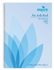 Aspire Recycled Spiral Notebook 240 Pages A4 5 per Pack