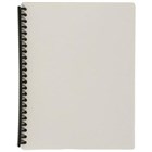 Marbig Refillable Display Book Clearfront 20 Pocket A4 Grey 20 per Pack