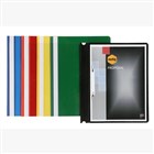 Marbig Deluxe Flat File Clear Cover A4 Green 10 per Pack